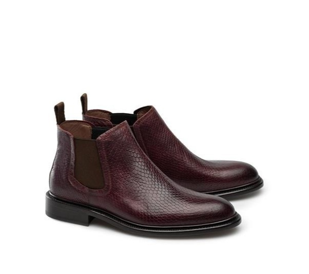 Chelsea Boots - Ruth New Snake Wine